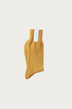 Beams Japan fennica Paper Mix Socks - Mustard< Accessories