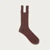 Beams Japan fennica Rib Socks - Light Brown/Renga< Accessories