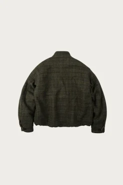 FrizmWORKS Fluffy Wool Harrington Jacket - Seaweed< Coats, Jackets, And Vests