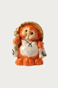 Beams Japan Fortune Raccoon Dog (Large) - Orange< Homegoods