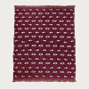 Kapital Fulling Wool Blanket SPEAKEASY (Colorful) - Wine< Accessories