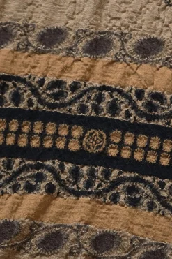 Kapital Fulling Wool Scarf COPTIC SKULL - Beige< Accessories