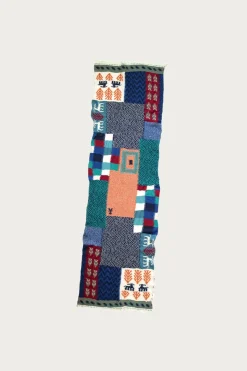 Kapital Fulling Wool Scarf VILLAGE GABBEH - Turquoise< Accessories