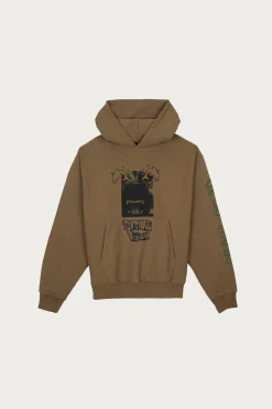 Brain Dead Future Vision Hoodie - Coffee< Tees And Sweats