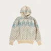 Kapital 5G Jacquard Knit Hood Sweater - Sax< Sweaters