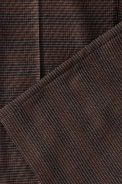 MM6 Maison Margiela Glen Plaid Easy Trousers - Brown/Black< Pants