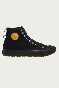 P.F. Flyers Grounder Hi - Black/Black< Footwear