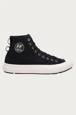P.F. Flyers Grounder Hi - Black/Sea Salt< Footwear