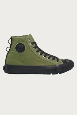 P.F. Flyers Grounder Hi - Olive Green< Footwear