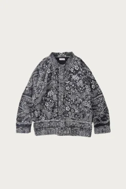 Niceness Gyan Bandana Trucker Jacket - Black< Coats, Jackets, And Vests