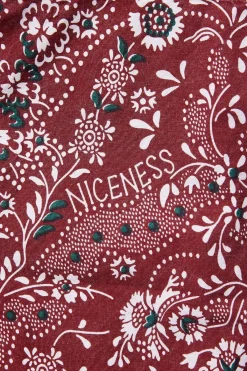 Niceness Gyan Bandana Trucker Jacket - Red< Coats, Jackets, And Vests