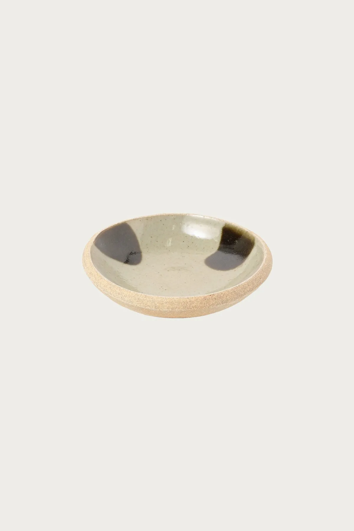 Beams Japan Hamadagama Round Plate - White/Olive< Homegoods