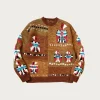 Kapital Hand Knit STD Cowichan Crew Sweater - Gold< Sweaters
