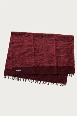 Puebco Handloomed Recycled Yarn Rug - Burgundy< Homegoods