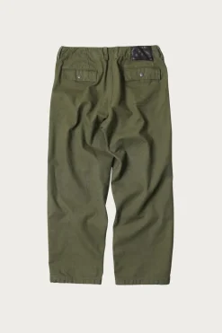 FrizmWORKS Heavy Canvas Destroyed Double Knee Pants - Olive< Pants