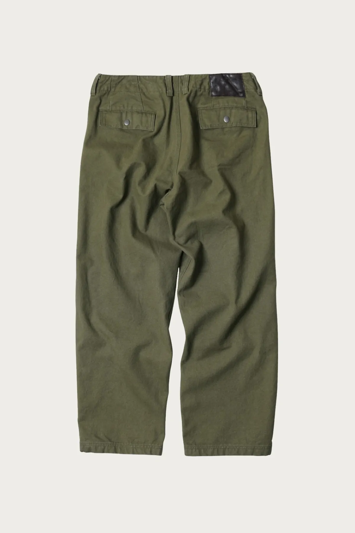 FrizmWORKS Heavy Canvas Destroyed Double Knee Pants - Olive< Pants