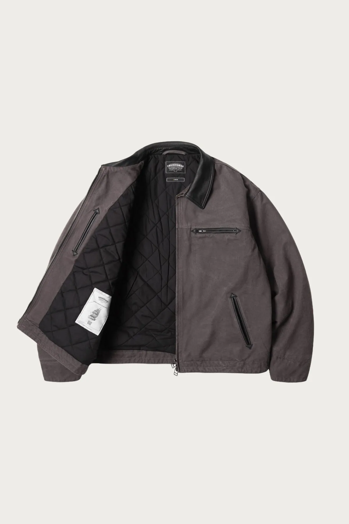 FrizmWORKS Heavy Canvas Destroyed Work Jacket - Mud< Coats, Jackets, And Vests