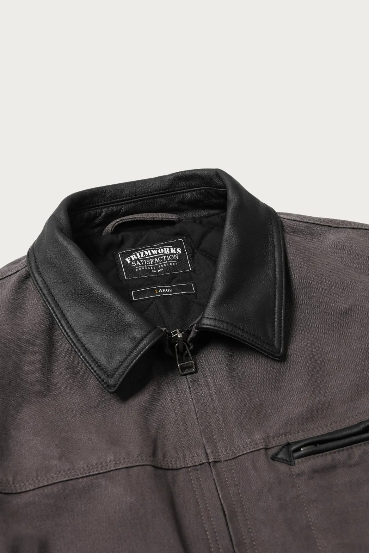FrizmWORKS Heavy Canvas Destroyed Work Jacket - Mud< Coats, Jackets, And Vests