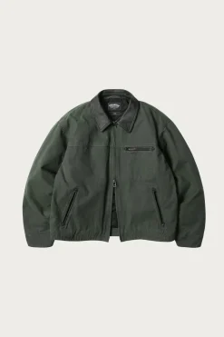 FrizmWORKS Heavy Canvas Destroyed Work Jacket - Olive< Coats, Jackets, And Vests