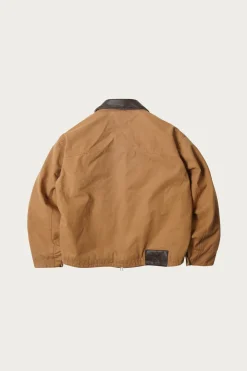 FrizmWORKS Heavy Canvas Destroyed Work Jacket - Tan< Coats, Jackets, And Vests