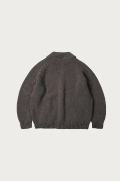 FrizmWORKS Heavy Cowichan Zipup Cardigan - Sephia< Sweaters