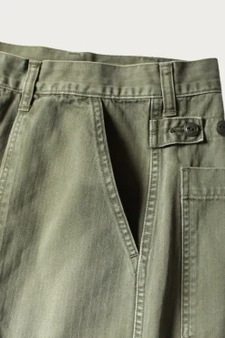 Kapital Herringbone FATIGUE Baggy Pants - Khaki< Pants