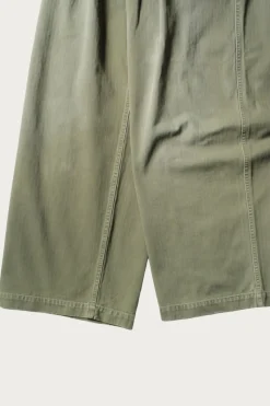 Kapital Herringbone FATIGUE Baggy Pants - Khaki< Pants
