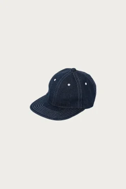 Beams Plus Herringbone 6Panel Cap - Indigo< Accessories
