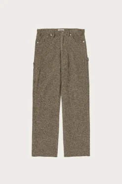 Auralee Homespun Tweed Painter Pants - Brown< Pants