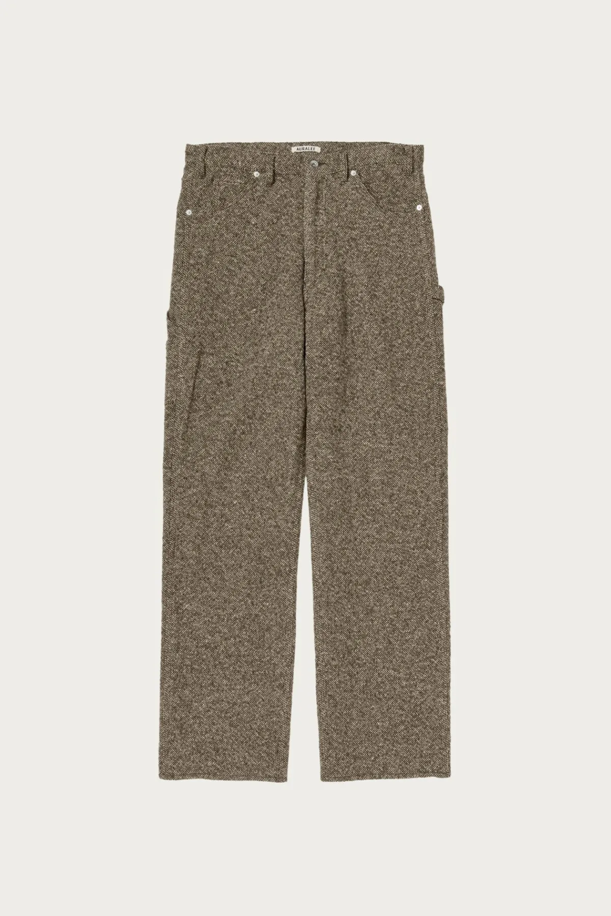 Auralee Homespun Tweed Painter Pants - Brown< Pants