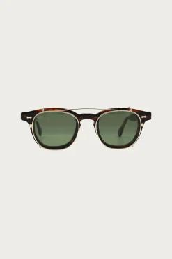 Shady Character Eyewear James Dean Clip Set - Arnie - Indiana Brown/Green Clip< Eyewear|Accessories