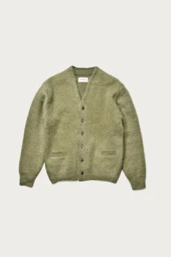The Real McCoys JM Mohair Cardigan - Mint< Sweaters