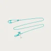 Kapital Lacquered Brass ANCHOR Snood Chain - Turquoise< Accessories