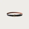Kapital Leather DD Buckle Belt - Black< Accessories