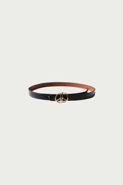 Kapital Leather DD Buckle Belt - Black< Accessories