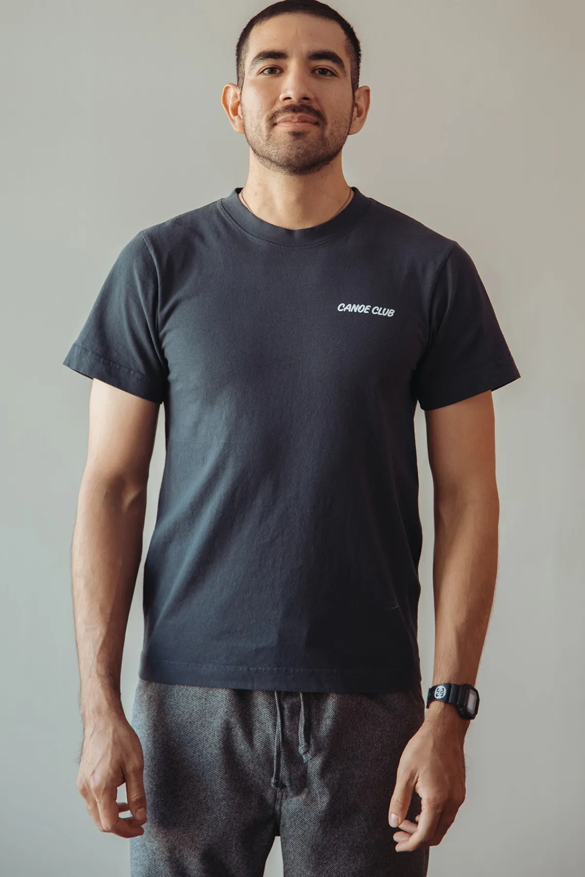 Canoe Club Collaborations Logo Tee - Graphite< Tees And Sweats