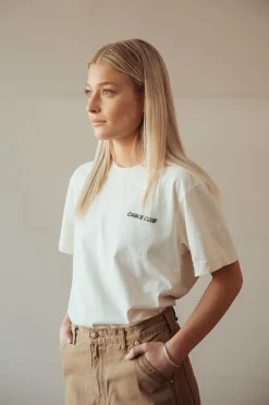 Canoe Club Collaborations Logo Tee - Parchment< Tees And Sweats