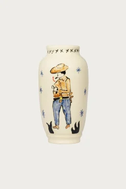 Danny D's Mud Shop Lone Cowboy Vase< Homegoods