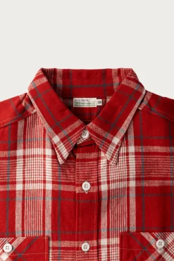 Warehouse & Co. Longsleeve Check Workshirt - Red< Shirts