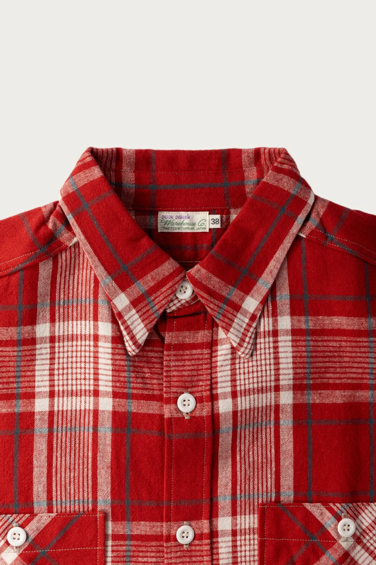 Warehouse & Co. Longsleeve Check Workshirt - Red< Shirts