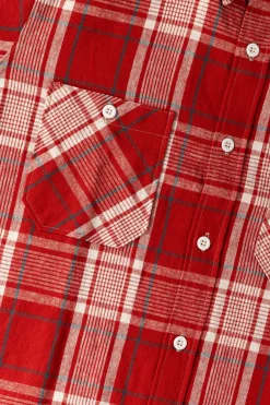 Warehouse & Co. Longsleeve Check Workshirt - Red< Shirts