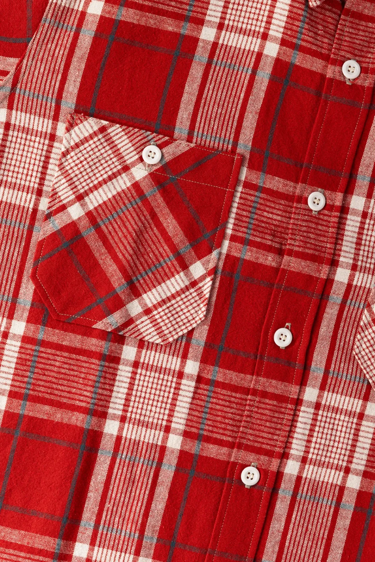 Warehouse & Co. Longsleeve Check Workshirt - Red< Shirts