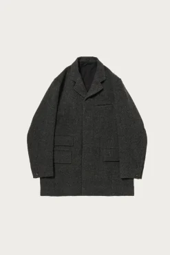 Taiga Takahashi Lot. 405 Atelier Coat - Sumi Dyed Black< Coats, Jackets, And Vests