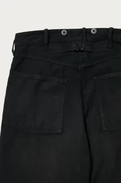 Taiga Takahashi Lot. 209 Buckle-Backed Trousers - Damaged Sumi Dyed Black< Pants