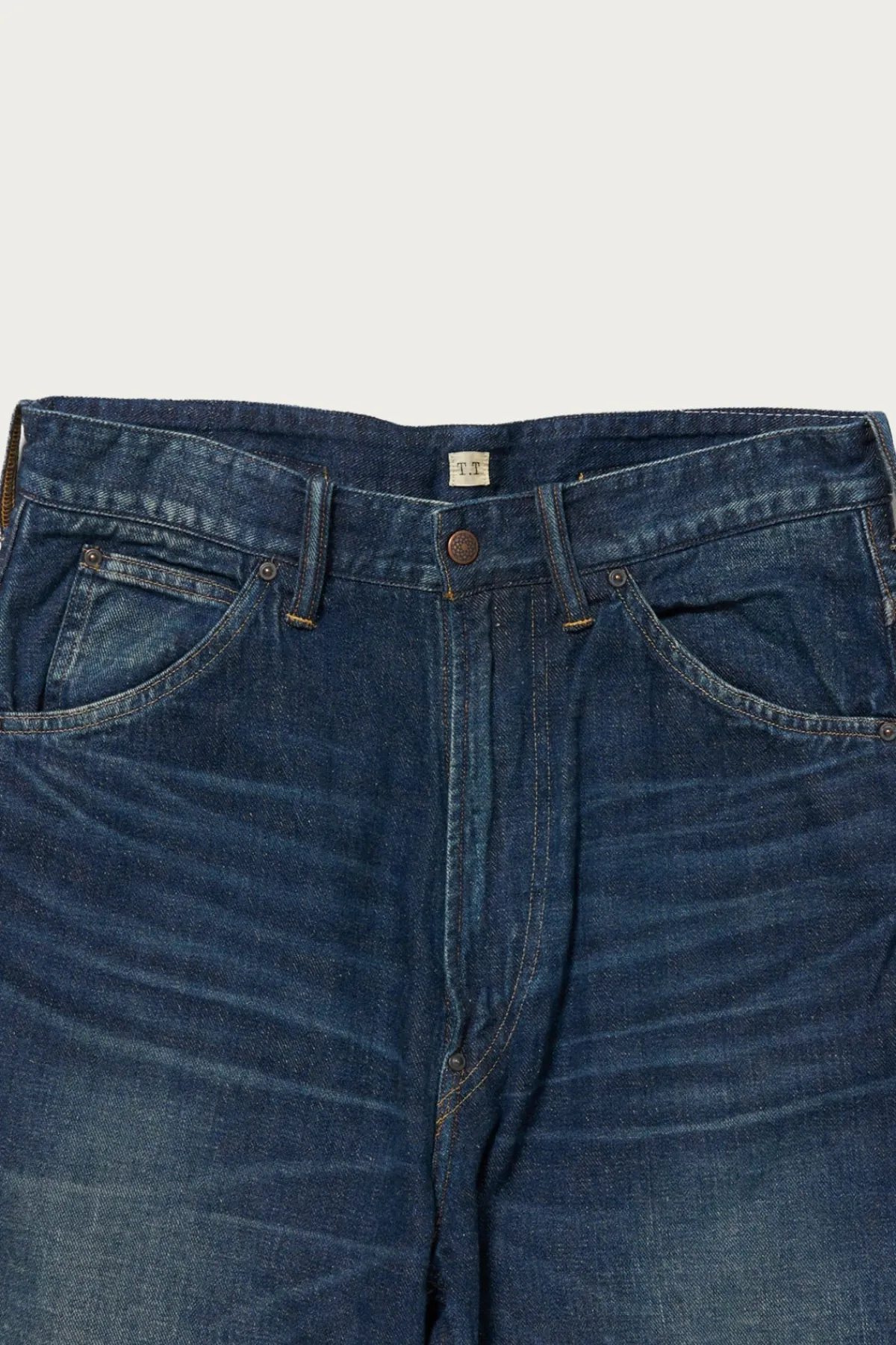Taiga Takahashi Lot. 702 Denim Trousers - Damaged Indigo< Denim