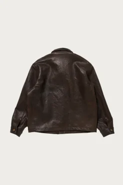 Taiga Takahashi Lot. 804 Leather Jacket c. 1930s - Mud Dyed Brown< Coats, Jackets, And Vests
