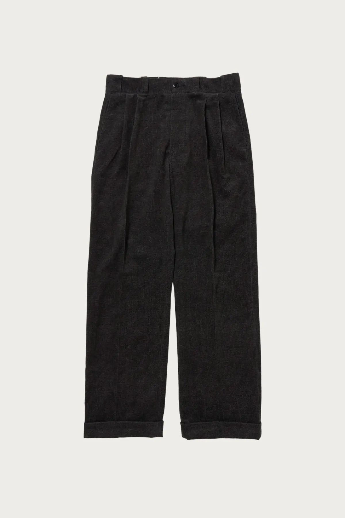 Taiga Takahashi Lot. 201 Work Trousers - Melange Charcoal< Pants