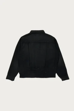 Taiga Takahashi Lot.309 Buckle-Backed Jacket - Damaged Sumi Dyed Black< Coats, Jackets, And Vests