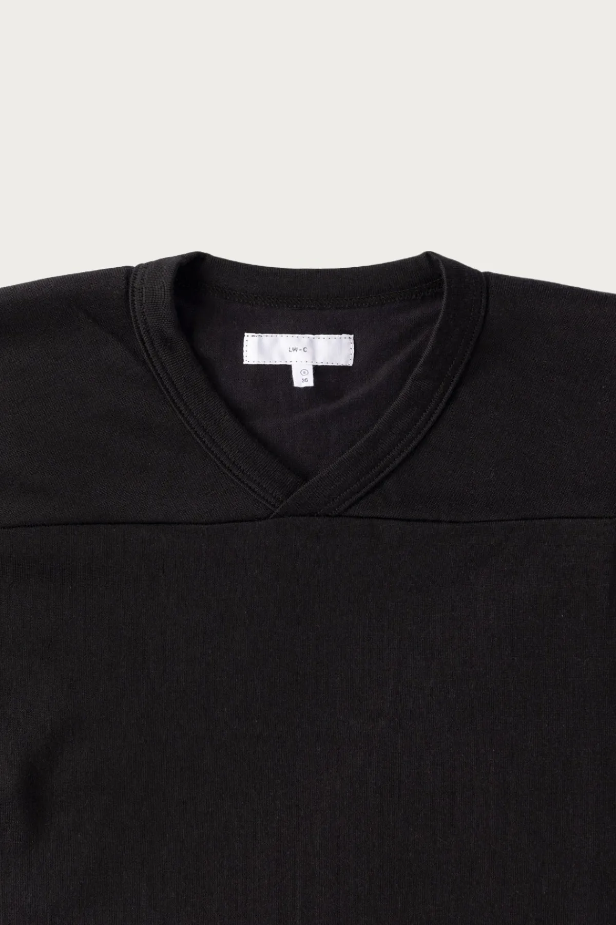 Lady White Co. L/S Football T-Shirt - Black< Tees And Sweats