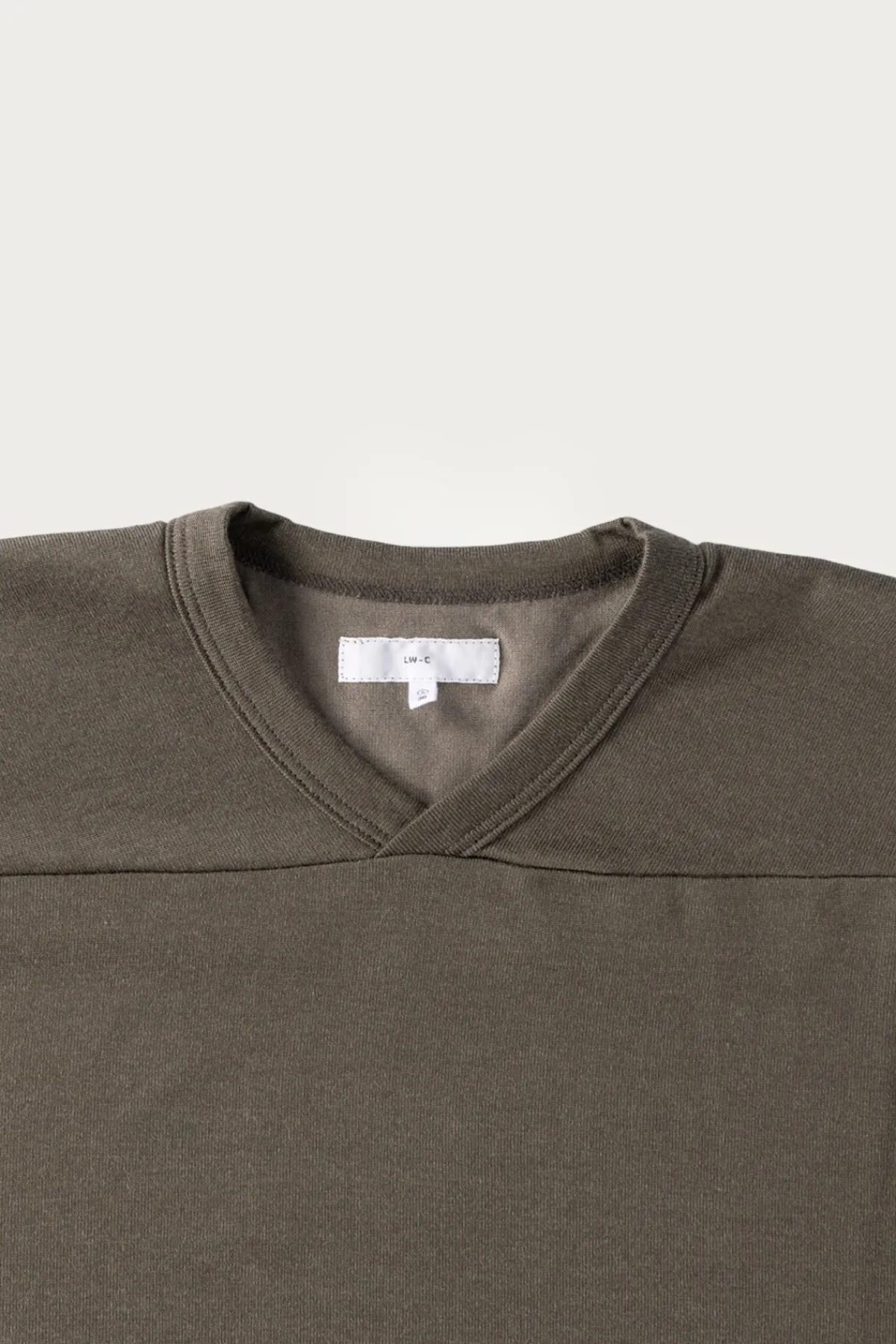 Lady White Co. L/S Football T-Shirt - Grey Olive< Tees And Sweats